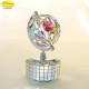 MAPPAMONDO SWAROVSKI Con Base GIREVOLE E MUSICALE