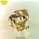 FROG LARGE GOLD - cm. 8x4 - Swarovski Elements