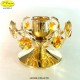 CANDLESTICK 1 FLAME MEDIUM GOLD - cm. 7x9 - Swarovski Elements