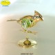 CARDELLINO BRANCH ON GOLD - cm. 7x8 - Swarovski Elements