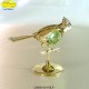 CARDELLINO BRANCH ON GOLD - cm. 7x8 - Swarovski Elements