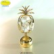 ANANAS SU SFERA GOLD - cm. 8x3 - Elementi SWAROVSKI